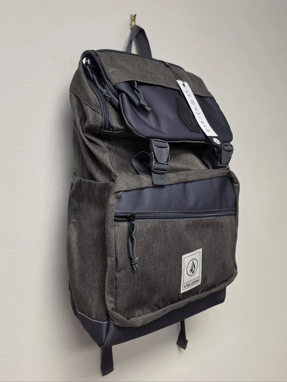 Volcom Woodward Laptop Backpack Mushroom Gray